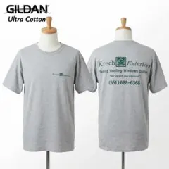 GILDAN ギルダン ワンポイントTシャツ メンズ L グレー アメカジ