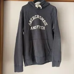 ABERCROMBIE AND FITCH フード付きパーカー ブルーグレーS