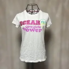 00s y2k 平成ギャル グランジ キラキラ ラメ ロゴ　半袖　Tシャツ