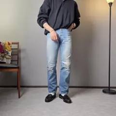 80sVintageLevi's501リーバイスストレートデニムパンツUSA製