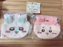 ちいかわ　ガチャガチャ おかお巾着2 モモンガ　古本屋 2個セット