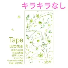 おすそ分け☆海外マステ PETテープ 切り売り 风见幸山 盛夏水花 1 