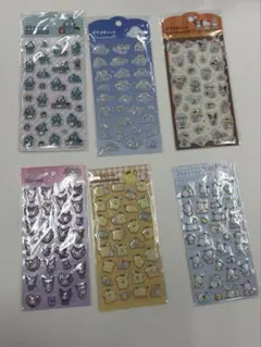 ダイソー　ぷくっとシール　サンリオ　6枚セット