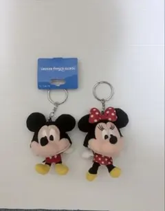 ミッキー・ミニー ぬいぐるみキーホルダーセット