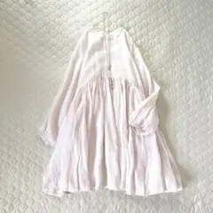 【美品】24SS定価3万✴︎BEARDSLEY リネンギャザーチュニック　薄ピンクのサムネイル