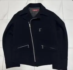 00s archive diagonal zip gimmick jacket