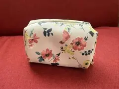 フランフラン　ピンク花柄コンパクトポーチのサムネイル