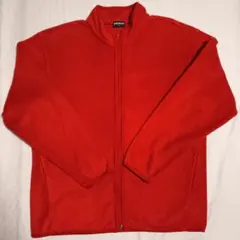 OLD UNIQLO ユニクロ フリース フルジップ レッド サイズXL