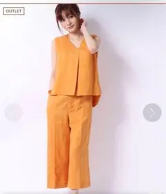 イエッカヴェッカ　レーヨンリネンタンクトップカットソー　プルオーバー　上品のサムネイル
