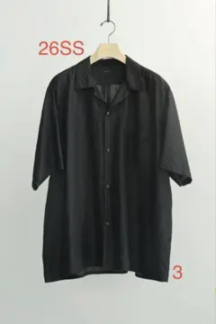 26SS COMOLI WOOL SILK OPEN COLLAR SHIRTSのサムネイル