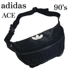 adidas　トレフォイル　ACE　ウエストポーチ　後側ポケット　VINTAGE
