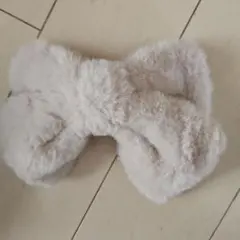 ファーリボン　バレッタ