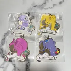 プリキュア 一番くじ Ｆ賞 シルエットメタルチャーム 4点セット