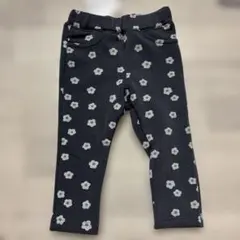 80cm グレー 花柄 パンツ