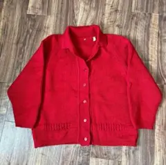 60s ユーロ ヨーロッパ ビンテージ ウール ニット カーディガン セーター