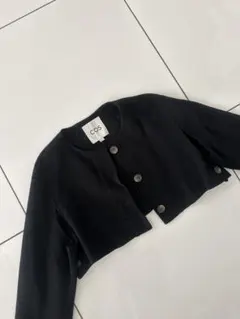 COS コス ノーカラー ボレロ ジャケット ブラック xs sのサムネイル