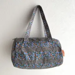 mini付録　ローリーズファーム　花柄スウェット風ドラムバッグ