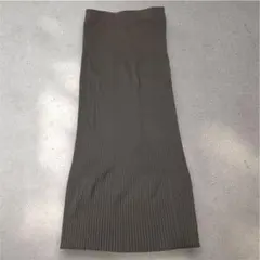 Noble ノーブル リブニット タイトスカート グレー フリーサイズのサムネイル