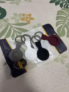 AirTag用 シリコンケース 4色セット キーホルダー