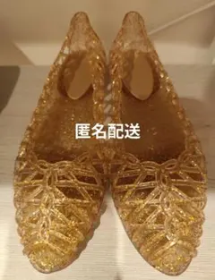 RODEO CROWNS ラメ ビニール バレエ シューズ ジェリーパンプスのサムネイル