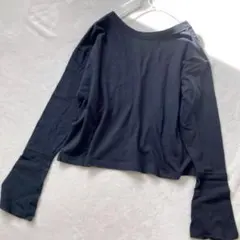 人気★6 ロク★ユナイテッドアローズ★ユナイテッドアローズ★長袖カットソー★黒