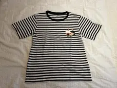 UT MoMA ストライプ柄イラストTシャツ