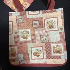 パッチワーク風ミニトートバッグ Pikachu’s Sweet Delivery