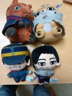 ゴールデンカムイ ぬいぐるみ マスコット 4点セット