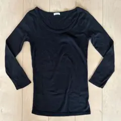 BEAUTY&YOUTH 黒 カットソー 綿100%