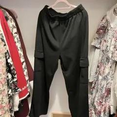 ブラック カーゴパンツ M SHEINスウェットA003