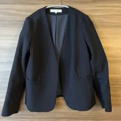 NATURAL BEAUTY BASIC ノーカラージャケット S ブラック