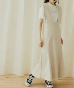 ストレッチマーメイドジャンパースカート