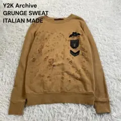 00s Archive Grunge Sweatshirt Italy Made