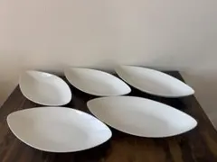 楕円皿　舟型皿　白皿　飲食店まとめ売り　パーティ皿　パスタ皿　サラダ皿　大皿