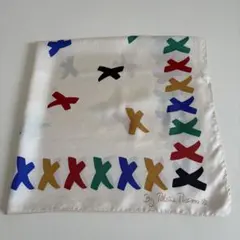 By Paloma Picasso シルク100％ マルチカラー スカーフ　大判