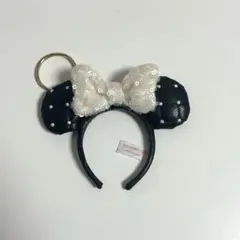 ディスニー ミニー カチューシャ レザー キーホルダー