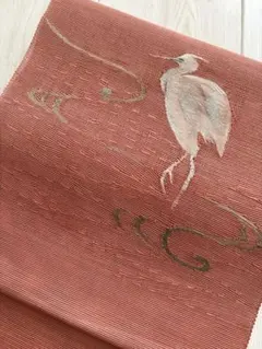 白鷺刺繍 夏帯のサムネイル