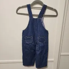 ミキハウス HOT BISCUITS デニムオーバーオール 90cm