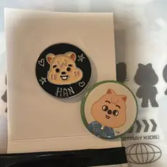 ピンバッジ　straykids 展示会 ランダム ピンバッジ クォッカ　ハン