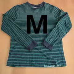 GAP メンズ ボーダー長袖Tシャツ