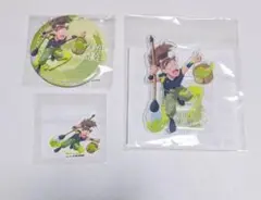 忍たま乱太郎　セガラッキーくじ　参　次屋三之助　アクスタ　缶バッジ　ステッカー