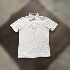 8SM1 Paul Smith ポロシャツ　白　L モード　古着 used