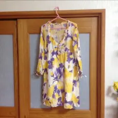 BEAMS HEART 花柄ネグリジェワンピース