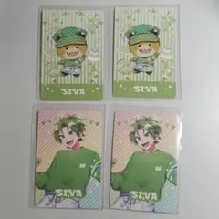 カラフルピーチ　ぷぴぱ　シヴァ　トレカ　4枚セット