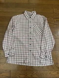 レナウンエンスィートチェック柄 100%コットン 長袖シャツ