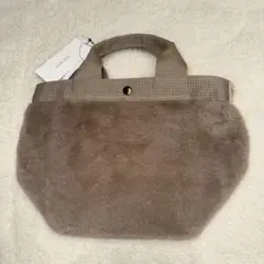 ミニョンファートート 茶系　aristella polka polka