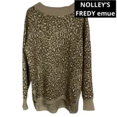 レオパードニットセーターチュニック　38 NOLLEY’S FREDY emue