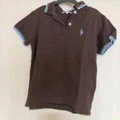 U.S. POLO ASSN 別注ライン入りワンポイント刺繍ポロシャツ