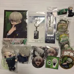 呪術廻戦 狗巻棘 缶バッジ キーホルダーセット アクリルチャーム ぬいぐるみ