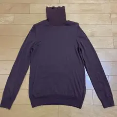 無印良品　首のチクチクを抑えたタートルネック洗えるセーター　Lサイズ
